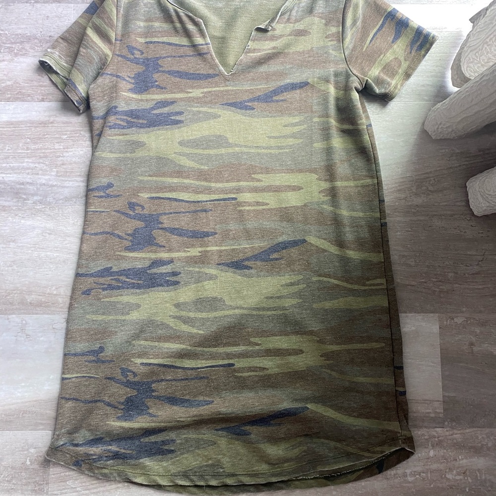 Camouflage mini dress - light weight/ easy to put on!